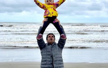  همسر و فرزند یکتا ناصر در یک قاب + عکس