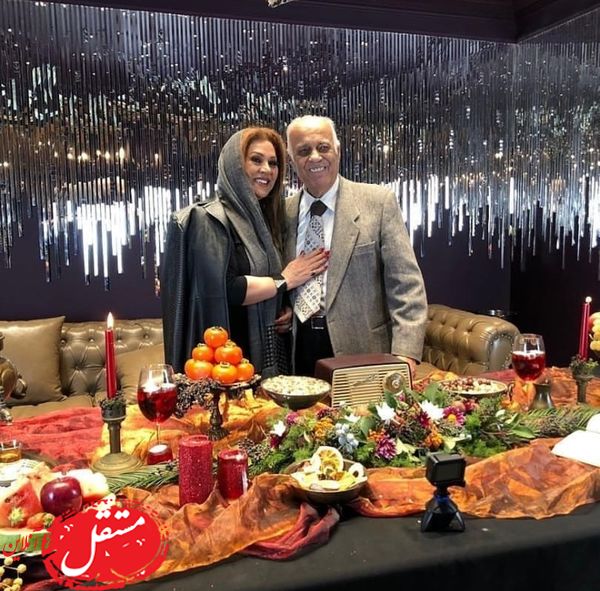 نسرین مقانلو و پدرش + عکس