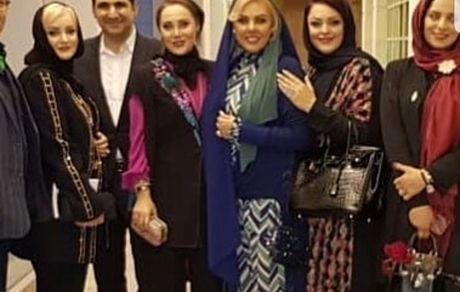 عکس دسته جمعی بازیگران در حاشیه جشن  + عکس