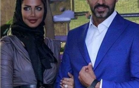 همسر قد بلند بازیگر معروف + عکس