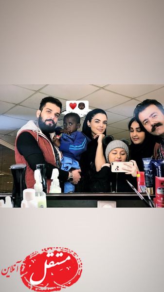 پسر کوچولوی سیاه پوست در پشت صحنه پایتخت 6 + عکس
