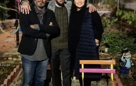 شبگردی آقای بازیگر و همسرش با داور عصر جدید + عکس