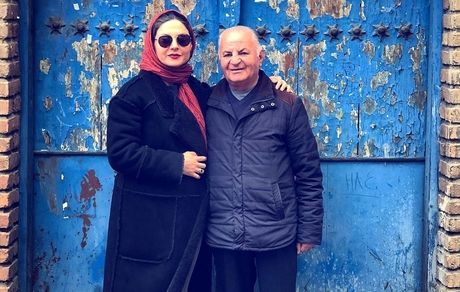  عکس سولماز غنی با پدرش