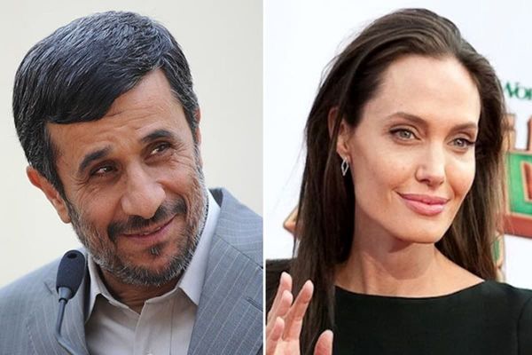 احمدینژاد برای آنجلینا جولی توئیت زد